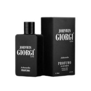 ادکلن مردانه جانوین مدل جیورجی لاین پروفومو رایحه جورجیو ارمانی اکوا دی جیو پروفوم مشکی حجم ۱۰۰ میل
