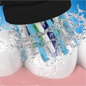 سری یدک مسواک برقی اورال بی مدل Cross Action Black Edition بسته 4 عددی