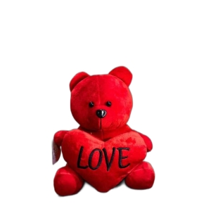 عروسک خرس مدل LOVE کد۷ ارتفاع 20 سانتی متر