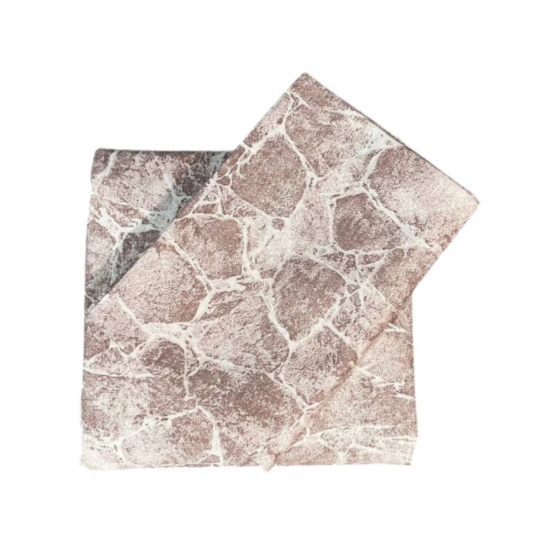 سرویس ملحفه تکنفره دورکش تترون ۲تکه Cheshik مدل سنگی سایز ۹۰*۲۰۰ سانتی متر