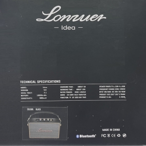 اسپیکر بلوتوثی قابل حمل لونزور مدل idea