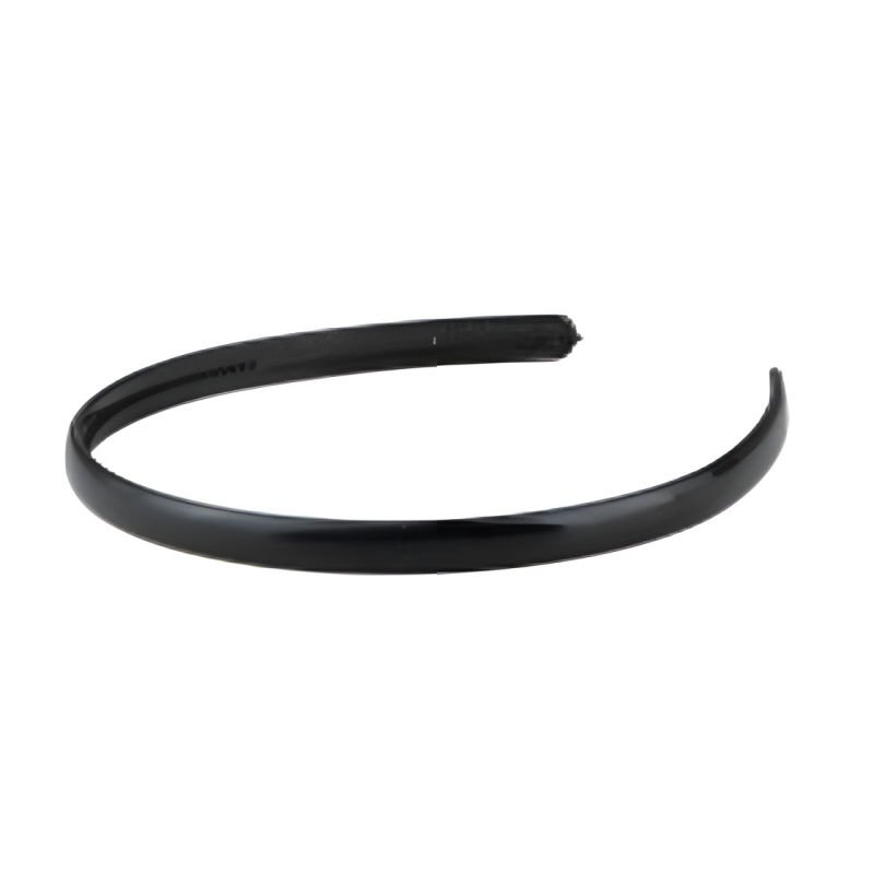 تل مو ساده مشکی نازک 1 سانتی