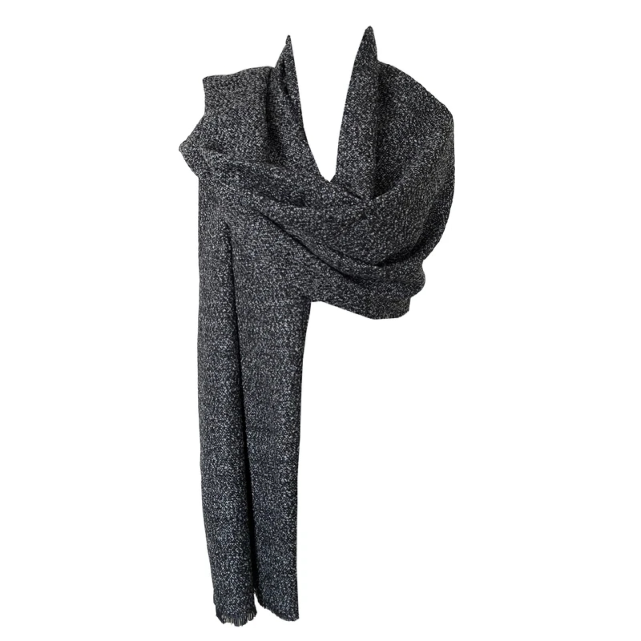 شال بافت موهر مدل برفکی