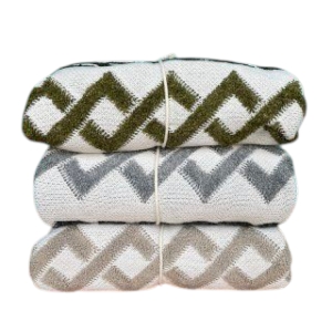 شال مبل کورن وال مدل زیگزاگی ابعاد ۱۴۰*۱۸۰ سانتی‌متر