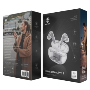 هدفون بلوتوثی گرین لاین مدل NRS UNIQE TRANSPARENT PRO 2 EXELENT