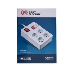 محافظ ولتاژ 4 خانه پارت الکتریک با کابل 5 متری کد 773