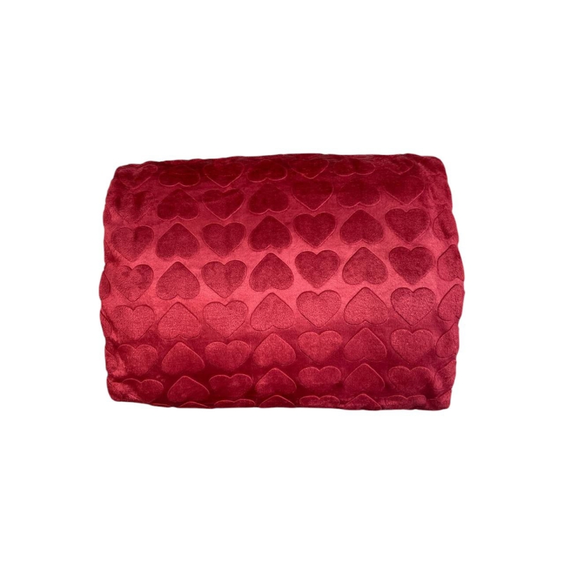 پتو مسافرتی دونفره طرح قلبی فایپکو 200*230 سانتی‌متر