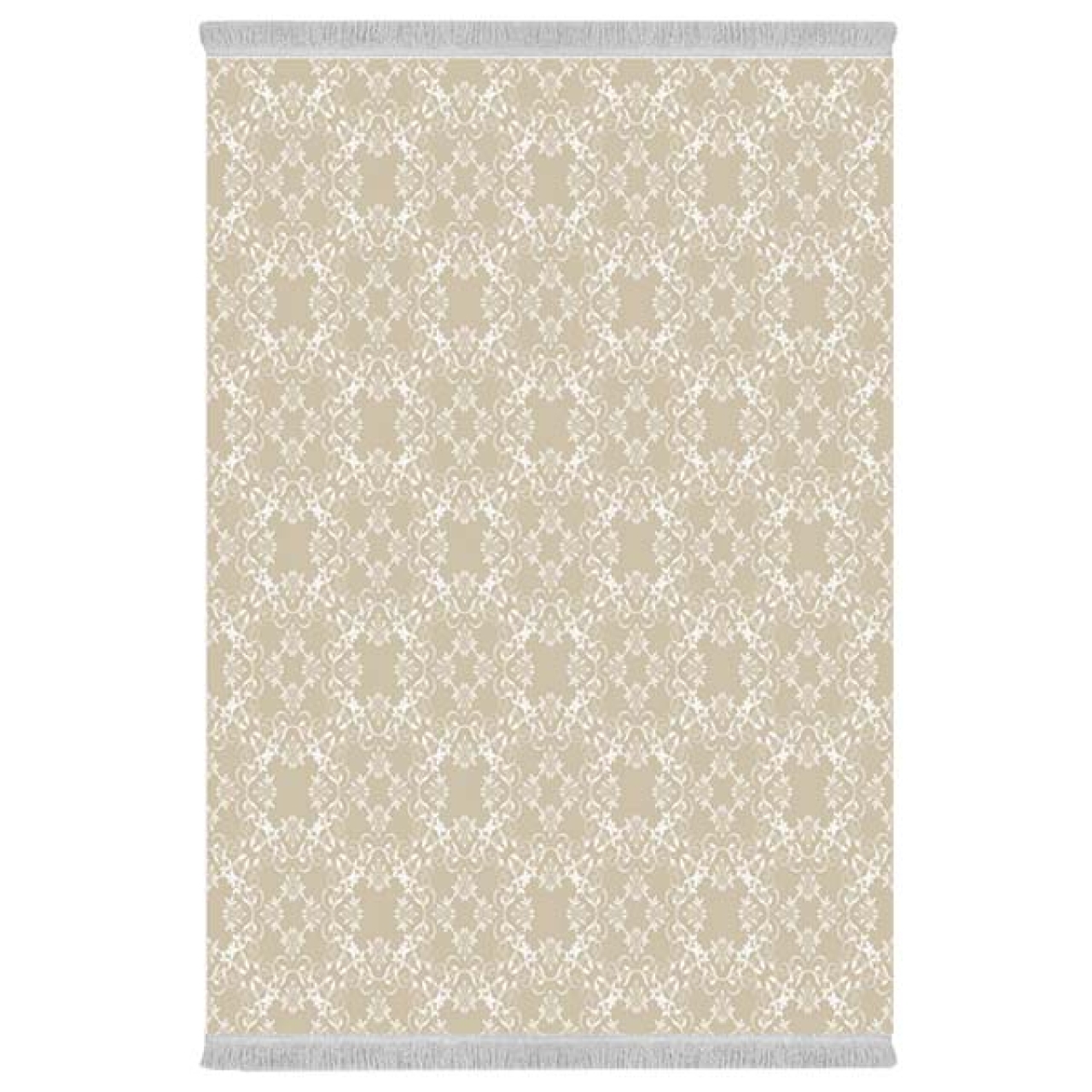 فرش پارچه‌ای دفه مدل فرشینه هازان مخمل طرح فانتزی کد 3338