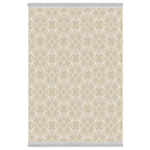 فرش پارچه‌ای دفه مدل فرشینه هازان مخمل طرح فانتزی کد 3338