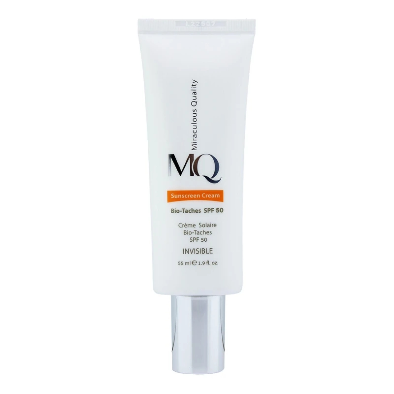 کرم ضد آفتاب ضد لک بی رنگ ام کیو مدل بایو تاچ مناسب انوع پوست حجم 55 میل