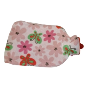 کیسه آب گرم 2 لیتری روکش دار مدل گلبرگ و پروانه