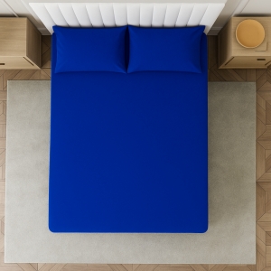 ملحفه دونفره عرض 180 مدل تک رنگ ساده کد Sh05044