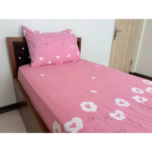 ست ملحفه و روبالشی تک نفره طرح بهار سایز ۲۰۰*۹۰
