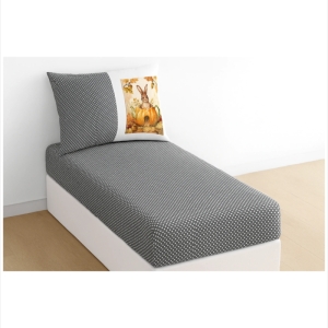 ملحفه تشک مدل کشدار طرح کدو یک نفره ۲ تکه