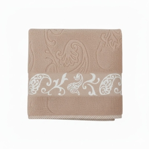 حوله حمام لاله مدل دوسر گل سایز ۱۵۰*۹۰