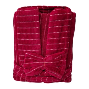 حوله تنپوش پرزبلند تنپاک 125 به همراه کمربند و لیف پاپیونی 