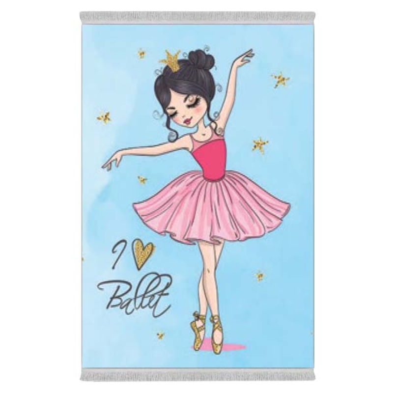 فرش پارچه‌ای دفه مدل فرشینه طرح فانتزی کد 8100