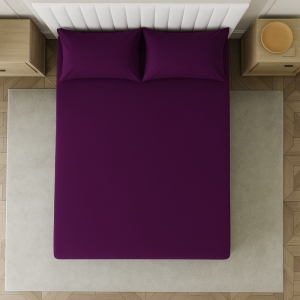 ملحفه دونفره عرض 160 مدل تک رنگ ساده کد Sh04041