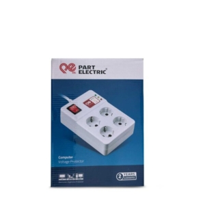 محافظ ولتاژ کامپیوتر 4 خانه پارت الکتریک با کابل 3 متری کد 894