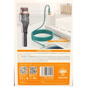 کابل تبدیل USB-C به لایتنینگ الدینیو مدل LC632i طول 2 متر