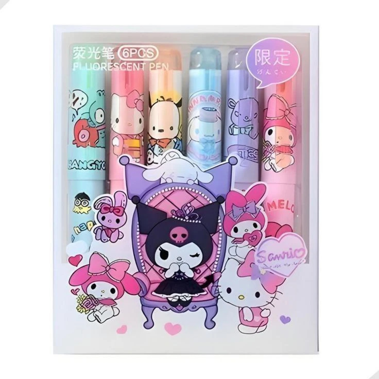 ماژیک علامت گذار مدل ملودی کرومی بسته 6 عددی