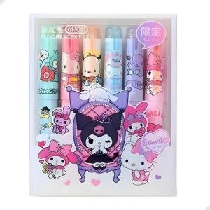 ماژیک علامت گذار مدل ملودی کرومی بسته 6 عددی