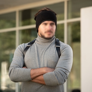 هدبند بافتنی مدل داخل فوتر کد H5000