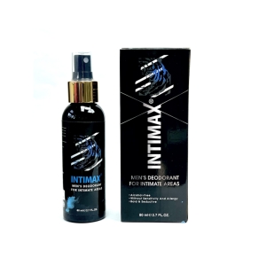 اسپری دئودورانت اینتیمکس آبی رایحه بولگاری آکوا 80 میل