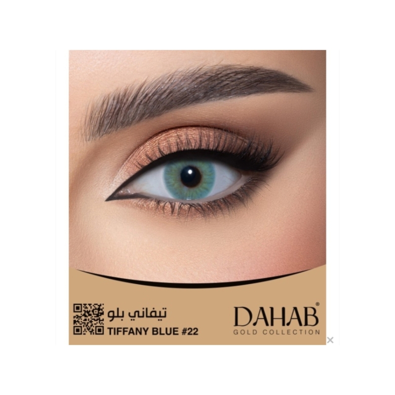 لنز دهب رنگ تیفانی بلو کد ۲۲#