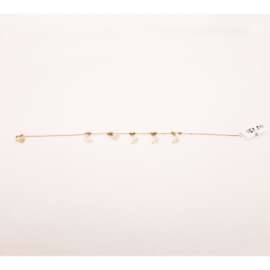 دستبند طلای ۱۸ عیار مدل لیزری کد ۸۲