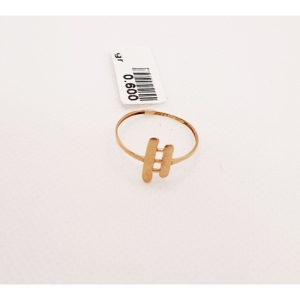 انگشتر طلای ۱۸ عیار مدل مینیمال کد 36 سایز 55