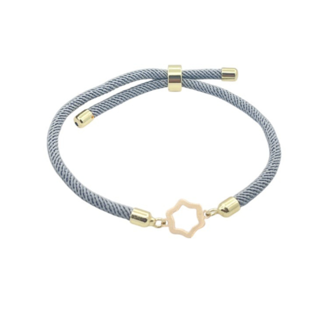 دستبند طلای 18 عیار بند ابریشمی کد DP183