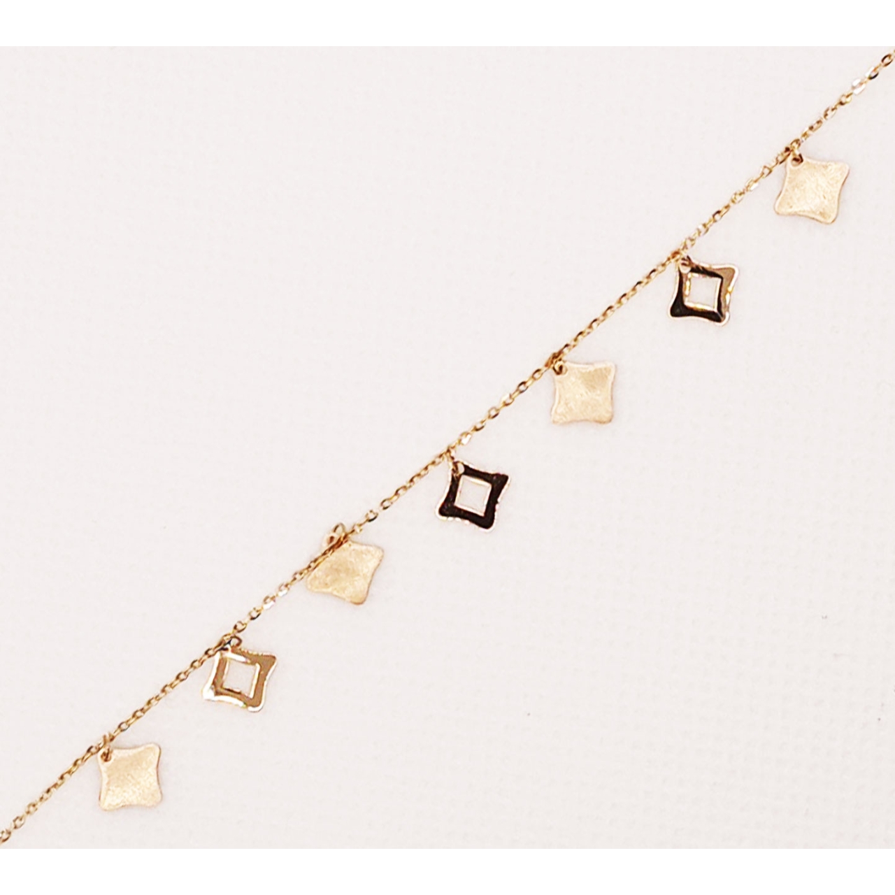  دستبند طلای 18 عیار مدل لیزری کد 98