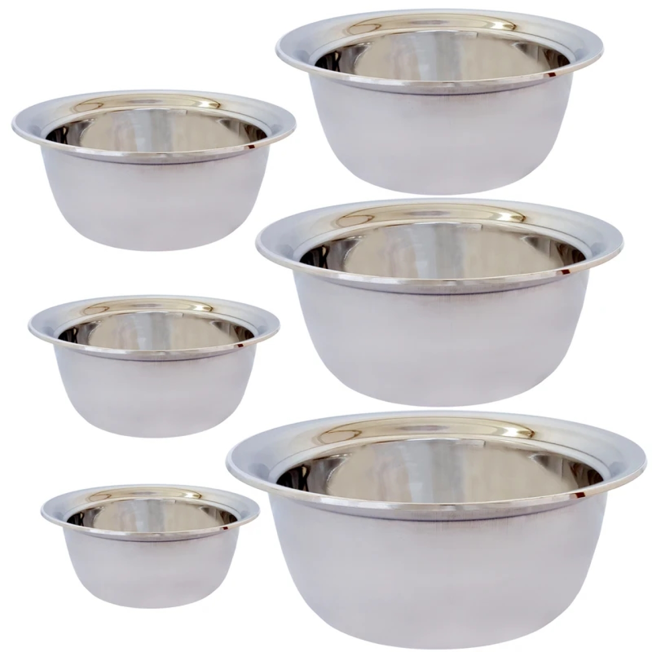 سرویس لگن یونیک لایف مدل استیل سنگین مجموعه 6 عددی