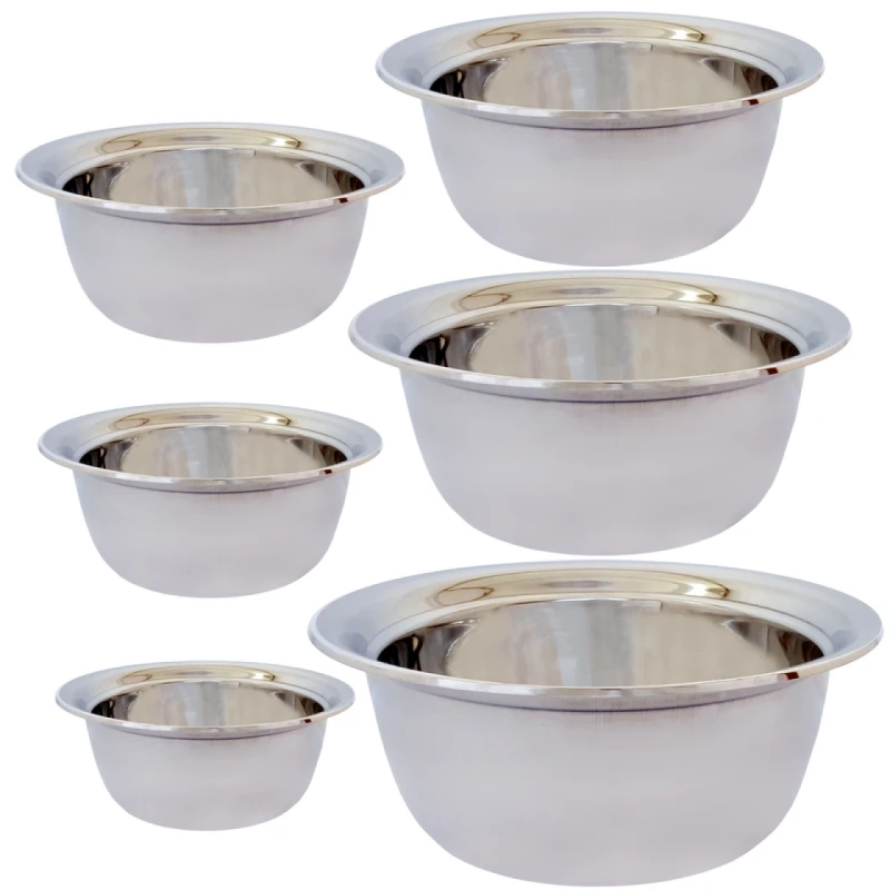 سرویس لگن یونیک لایف مدل استیل سنگین مجموعه 6 عددی