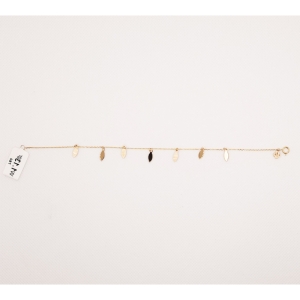  دستبند طلای 18 عیار مدل لیزری کد 92