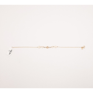  دستبند طلای 18 عیار مدل لیزری کد 91