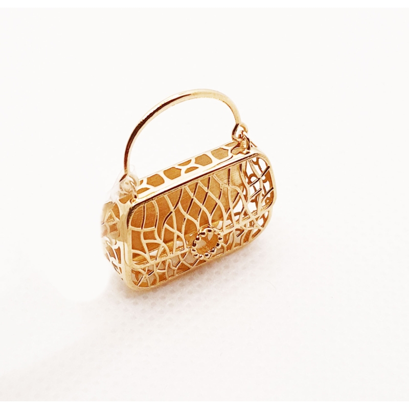 آویز گردنبند طلا 18 عیار زنانه مدل گیفت گلد کد 5