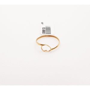  انگشتر طلای ۱۸ عیار مدل مینیمال کد 45 سایز 52