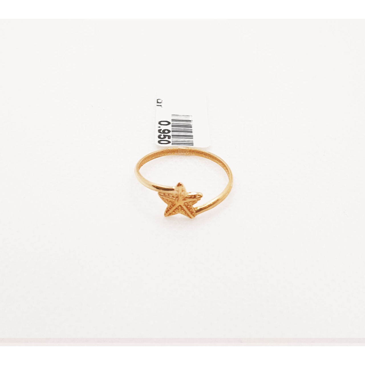  انگشتر طلای ۱۸ عیار مدل مینیمال کد 44 سایز 53