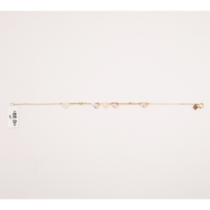  دستبند طلای 18 عیار مدل لیزری کد 103