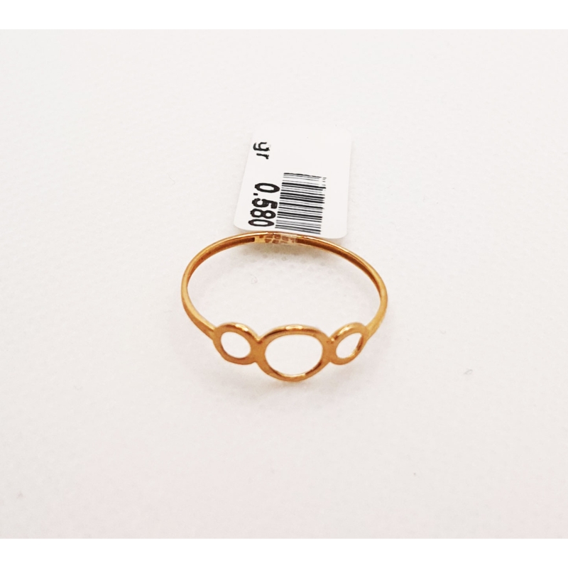 انگشتر طلای ۱۸ عیار مدل مینیمال کد ۱۵ سایز 54