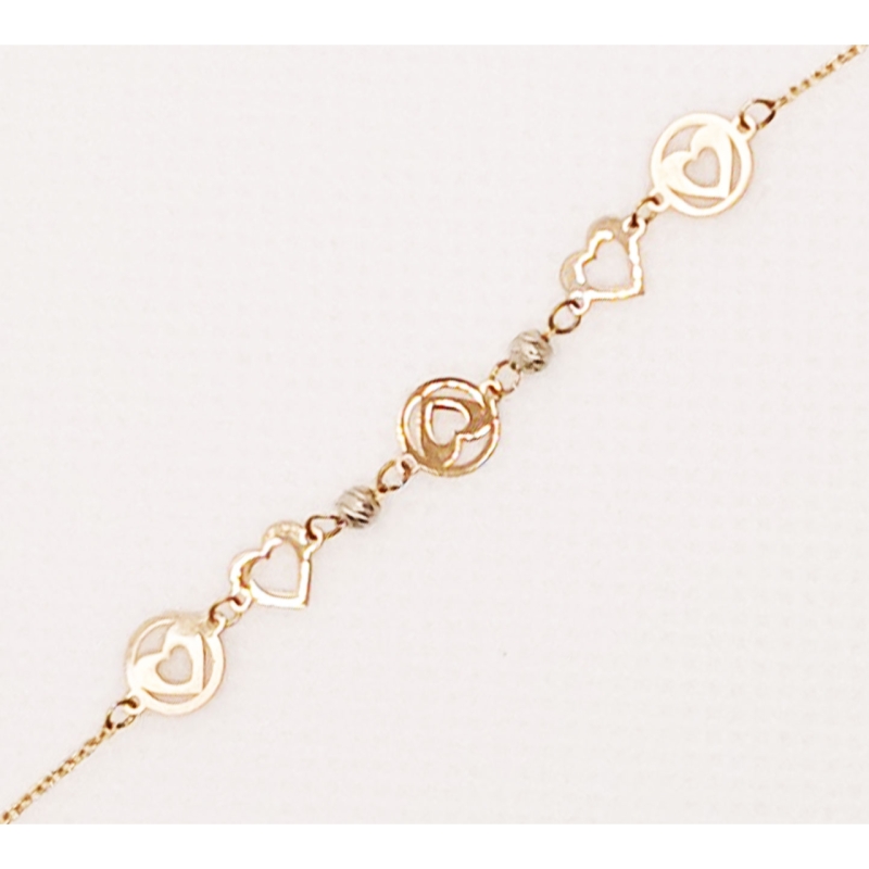  دستبند طلای 18 عیار مدل لیزری کد 91