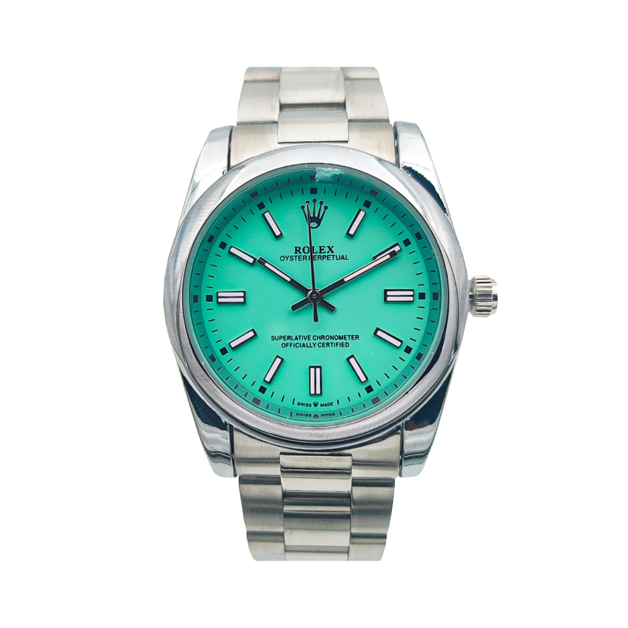 ساعت مچی عقربه ای مردانه رولکس مدل پرپچوال Blue e1