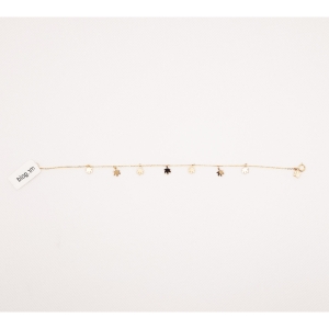  دستبند طلای 18 عیار مدل لیزری کد 90