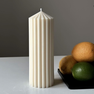 شمع استوانه شیاردار بزرگ