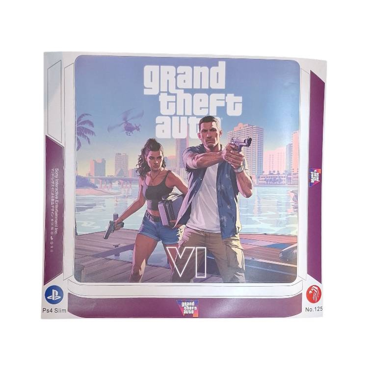 اسکین برچسب کنسول پلی استیشن 4 اسلیم Ps4 طرح GTA