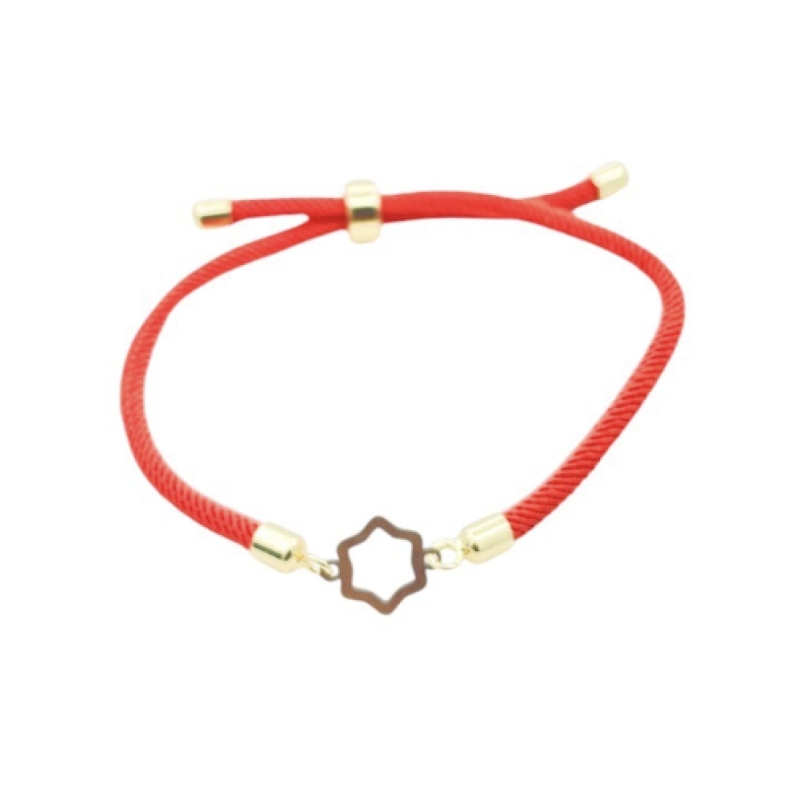 دستبند طلای 18 عیار بند ابریشمی کد DP149