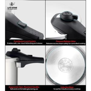 زودپز دو کاره لایف اسمایل 6 لیتری مدل ZDS-2-6L