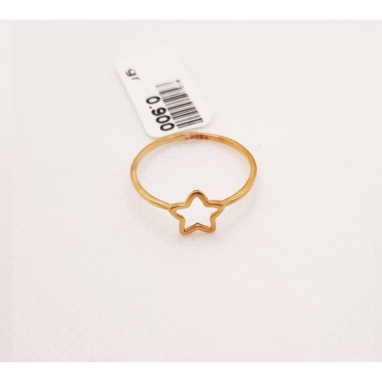 انگشتر طلای ۱۸ عیار مدل مینیمال کد 39 سایز 55